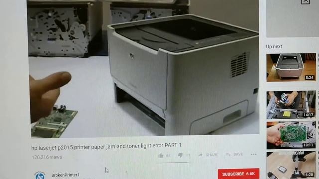 HP LaserJet P2015: Fixing Jam, Ink And Paper Message