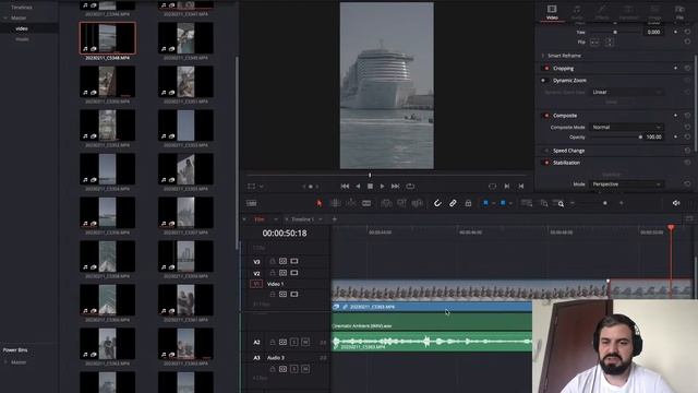Монтаж клипа в Davinvi Resolve смотреть онлайн