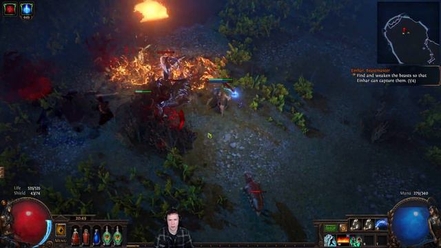 Play Along Act 2 - Witch/Elementalist Arc Build - S3.20 - Path Of Exile
