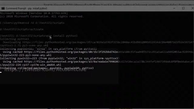 How To Install Text-To-Speech Python Package On Windows | Python pyttsx3 Installation | 2019 смотреть онлайн