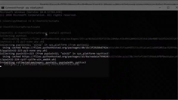 How To Install Text-To-Speech Python Package On Windows | Python pyttsx3  Installation | 2019