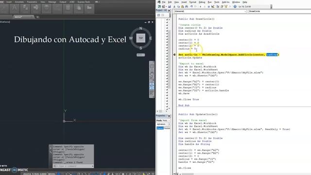 37. VBA Autocad - Como dibujar con coordenadas desde Excel смотреть онлайн