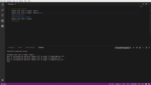 How To Safely Test Your PowerShell Scripts By Using The Whatif Parameter смотреть онлайн