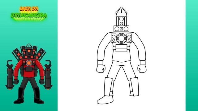 Como DESENHAR TITAN SPEAKERMAN UPGRADED - Como DIBUJAR A TITAN SPEAKERMAN UPGRADED - Skibidi Toilet