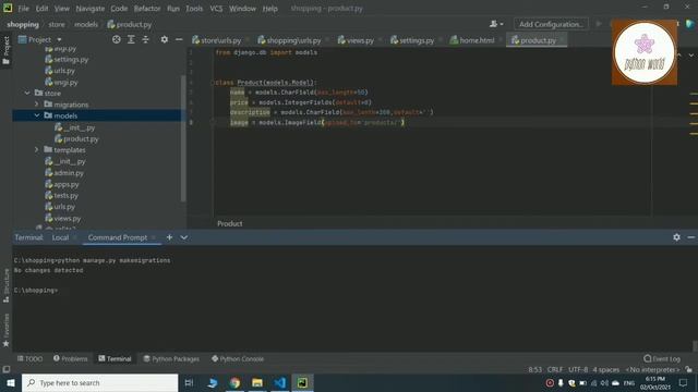 #5. Create Product Model || E-commerce website in django || Python World || Django смотреть онлайн