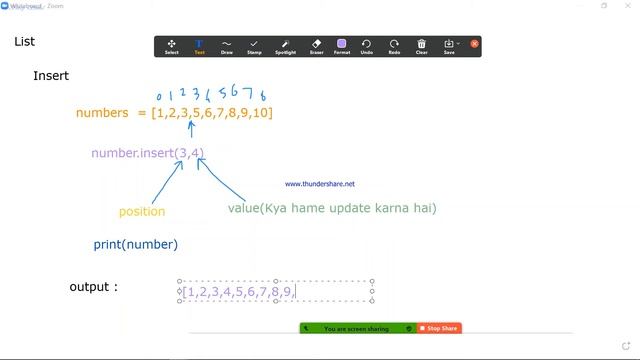 Insert Operation in List -Python Tutorial смотреть онлайн