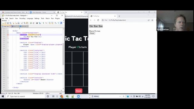 Creating a Tic Tac Toe Game using HTML, CSS and Javascript смотреть онлайн