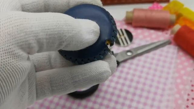 Измерительная лента-рулетка из натуральной кожи ручной работы 150 см смотреть онлайн