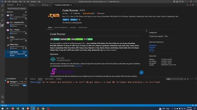 run program in terminal vs code || Run C/C++/JAVA program vs code in terminal. within 1 minute смотреть онлайн