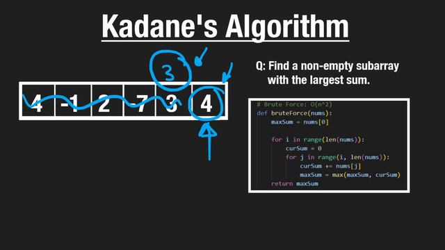 1.0. Kadanes Algo смотреть онлайн