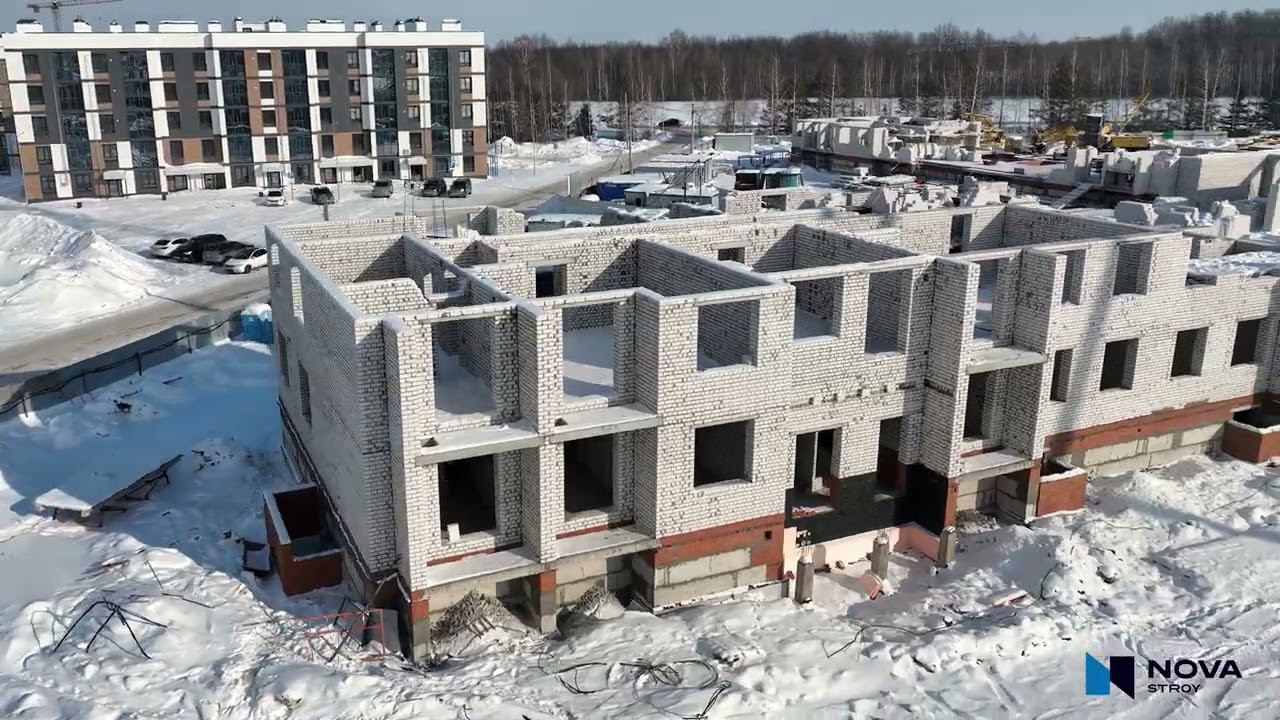 Ход строительства ЖК «Белая аллея» — Февраль смотреть онлайн
