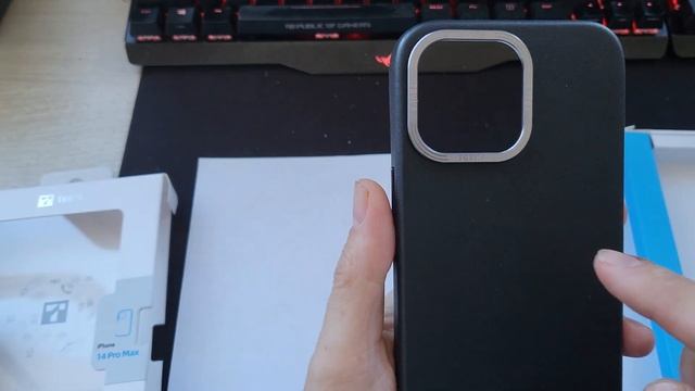 Обзор чехла для iPhone 14 Pro Max TGVIS Кожа смотреть онлайн