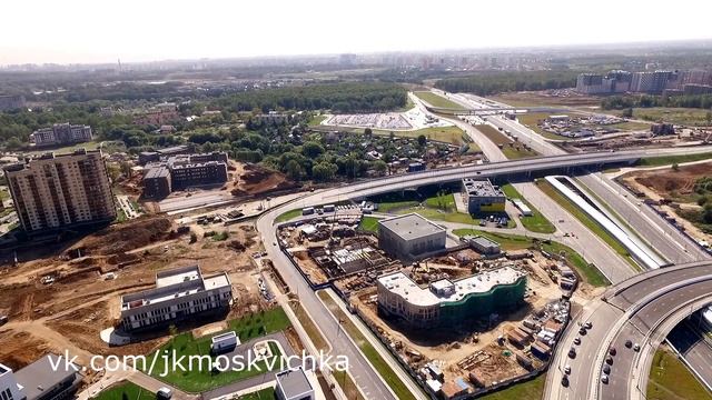 Калужское шоссе, АДЦ, метро Ольховая, метро Коммунарка, Столбово, ЖК Москвичка смотреть онлайн