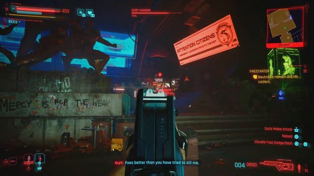 CYBERPUNK 2077 2.1/The amazing Umbra x-mod2 vs Kurt Hanzen and his goon's "BBQ" This thing Cook's смотреть онлайн