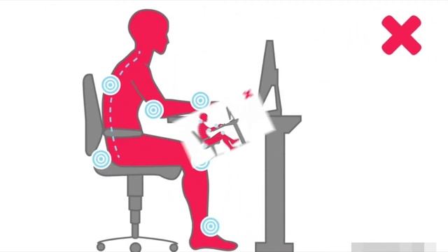 Как правильно сидеть при работе за компьютером? смотреть онлайн