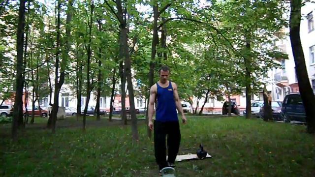 Гиря 27 кг.Силовое жонглирование.Ситников Виталий. смотреть онлайн