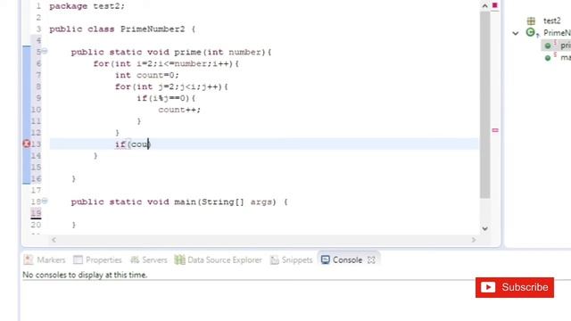 Prime numbers program from 1 to 100 || Prime numbers java program || Java program смотреть онлайн