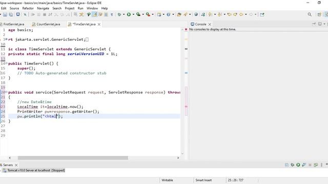 how to write date and time in Servlet Program смотреть онлайн