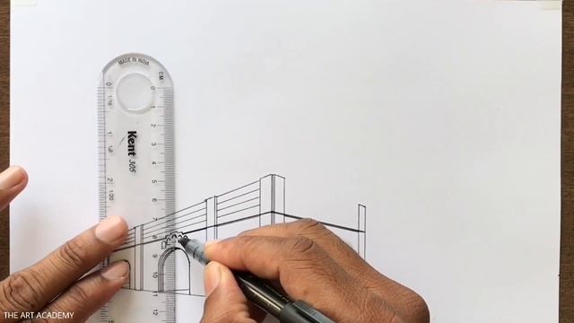 How to Draw a Romanesque Architecture in 2-Point Perspective смотреть онлайн