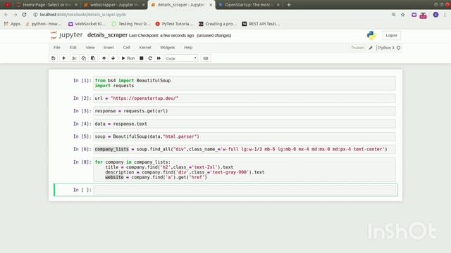 How to do Web scraping with Beautiful Soup | Python (Part 2) - Scraping Details of a company. смотреть онлайн