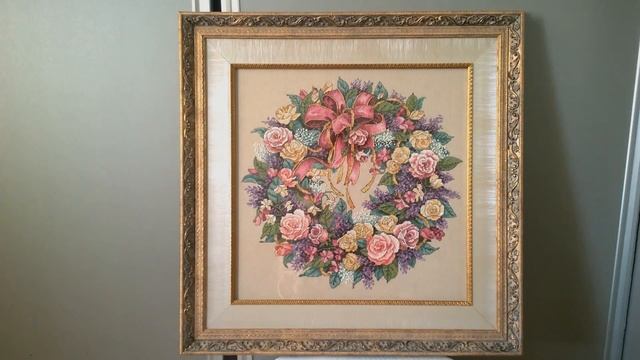 Вышивка. История одной картины. Dimensions. Венок из роз (Wreath of Roses) смотреть онлайн