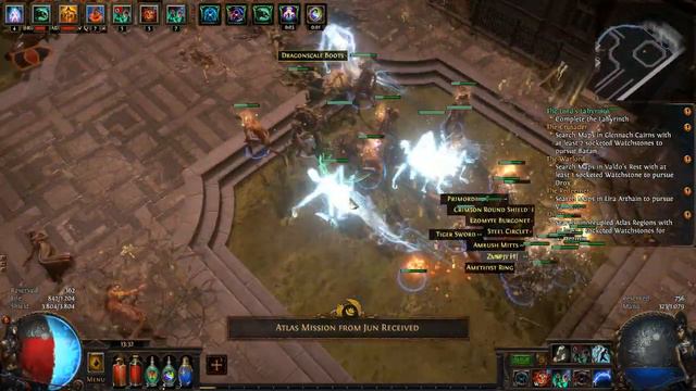 Path of Exile Necromancer Rushing Park Map (T8) смотреть онлайн