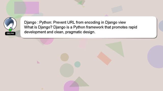 Django : Python: Prevent URL from encoding in Django view смотреть онлайн