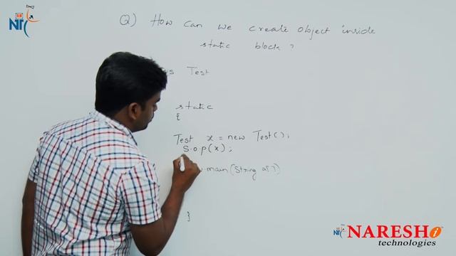 How can we create object inside static block? | Core Java FAQs Videos | Naresh IT смотреть онлайн