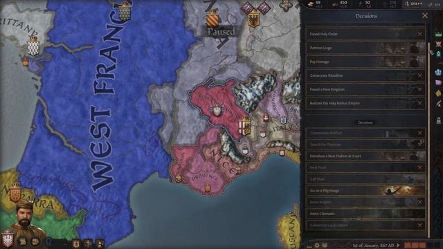Crusader Kings 3 (Royal Court) Let's Play - Burgundy - 1. The Welfs смотреть онлайн