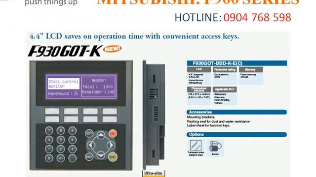 F920GOT-BBD-K-E Màn hình HMI Mitsubishi F920GOT-BBD-K-E смотреть онлайн