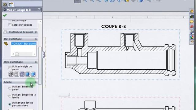 Mp4. Insérer une vue en coupe droite avec solidworks смотреть онлайн