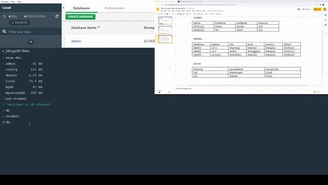 Part 1: Insert data into MongoDB (Embedded Data Modeling) смотреть онлайн