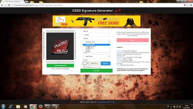 КАК СДЕЛАТЬ НАКЛЕЙКУ СО СВОИМ НИКОМ В CS : GO смотреть онлайн