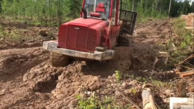 Сражение техники и людей с царством бездорожья при заготовке леса смотреть онлайн