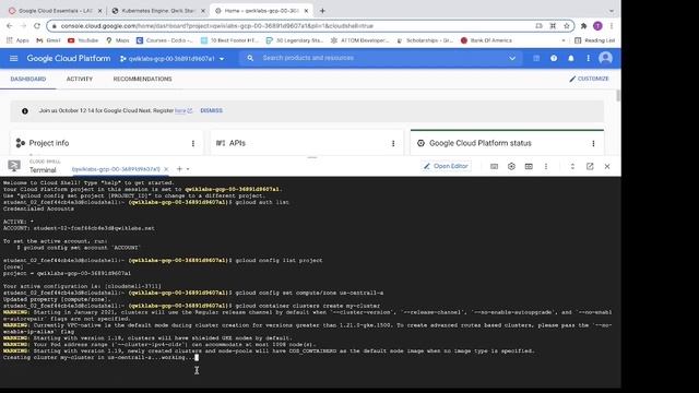 Kubernetes Engine Qwik Start смотреть онлайн