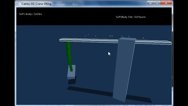PhysX: Simple crane (soft body cable) смотреть онлайн