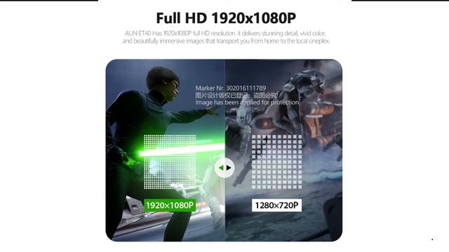 Projector Full HD 1080p ET40 Android 9