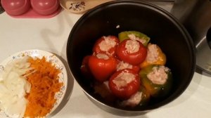 Фаршированный перец в мультиварке. Очень вкусно