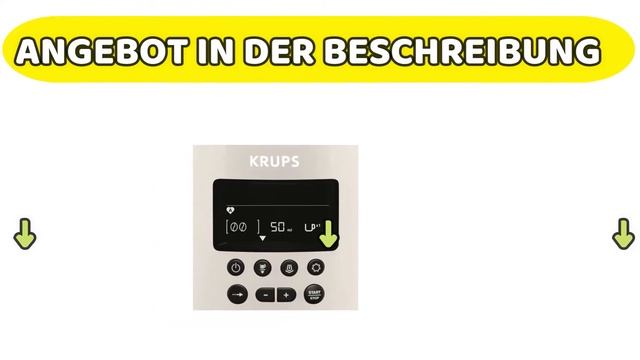 ⭐ Krups EA8161 Kaffeevollautomat (1,8 l, 15 bar, LC Display, AutoCappuccino-System) смотреть онлайн