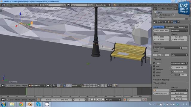 #8 Blender - Эффект размытия (DOF) смотреть онлайн