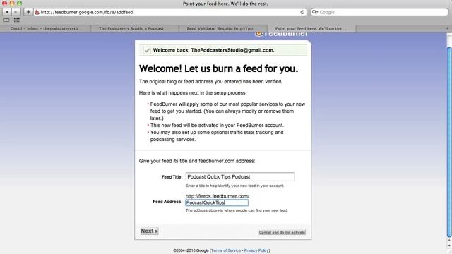 Part 2 - Using Wordpress and Feedburner to Create a Podcast Ready RSS Feed смотреть онлайн