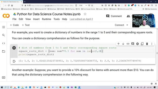 Python for Data Science: Lesson 4 - Set and Dictionary Comprehensions смотреть онлайн