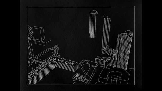Barbican, London - Architectural Perspective iPad Sketch смотреть онлайн