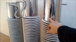 Теплообменник для теплоаккумулятора из нержавеющей гофротрубы