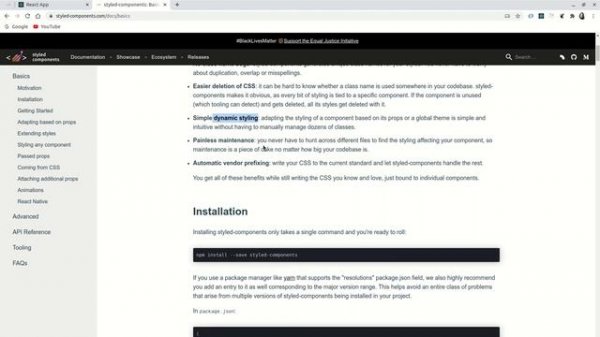 React Tutorial  - Inline Style | Css Stylesheets | Css Modules | Styled Components