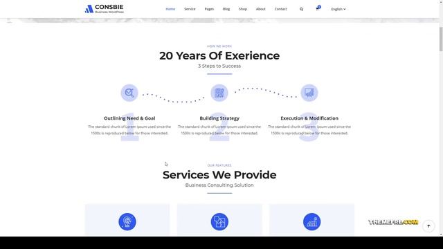 Consbie - Business and Consulting Elementor WordPress Theme 15 audit Website Builder смотреть онлайн