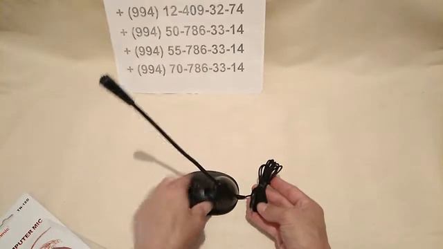 МИКРОФОН TUNMIC TN-18D в Баку / Bakida / v Baku смотреть онлайн