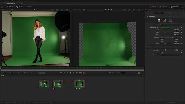 0091 Что такое Clean Plate и зачем он нужен, на примере Davinci Resolve Fusion смотреть онлайн