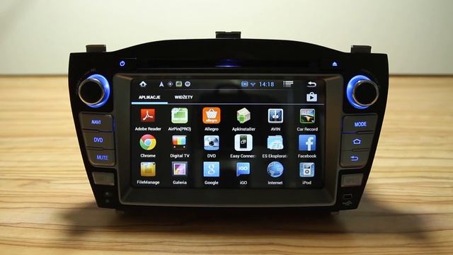 Multimedialna Nawigacja DVD Android 4.2.2 + Kamera Cofania Hyundai Ix35 2009-2015
