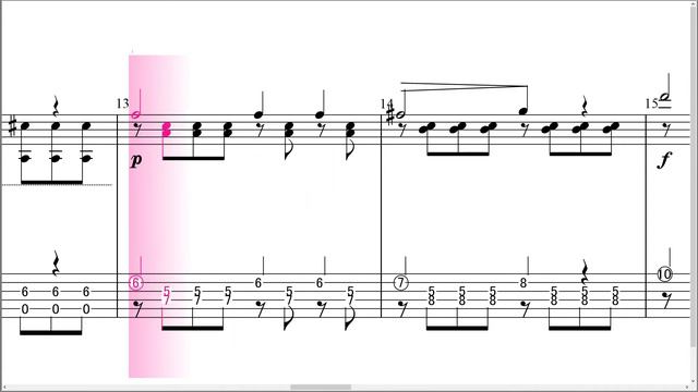carcassi op60 no16 (Musical score & Tablature) смотреть онлайн